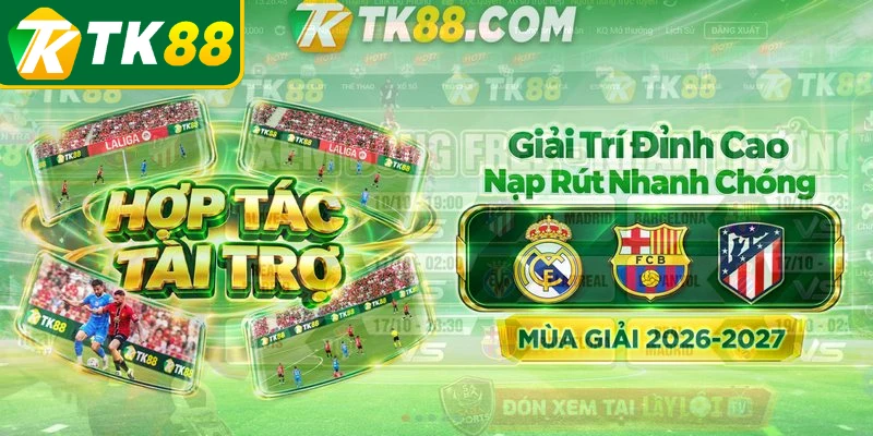 Giao diện cá cược Thể thao TK88 hiện đại và mượt mà trên di động